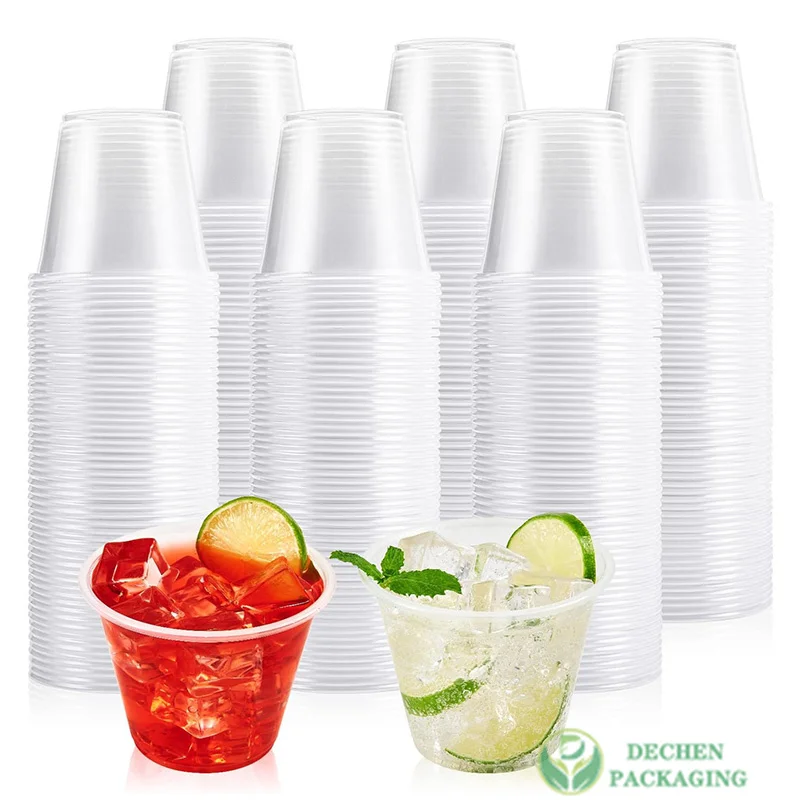 Plastic Cups Logo U Shaped Cup Custom Logo