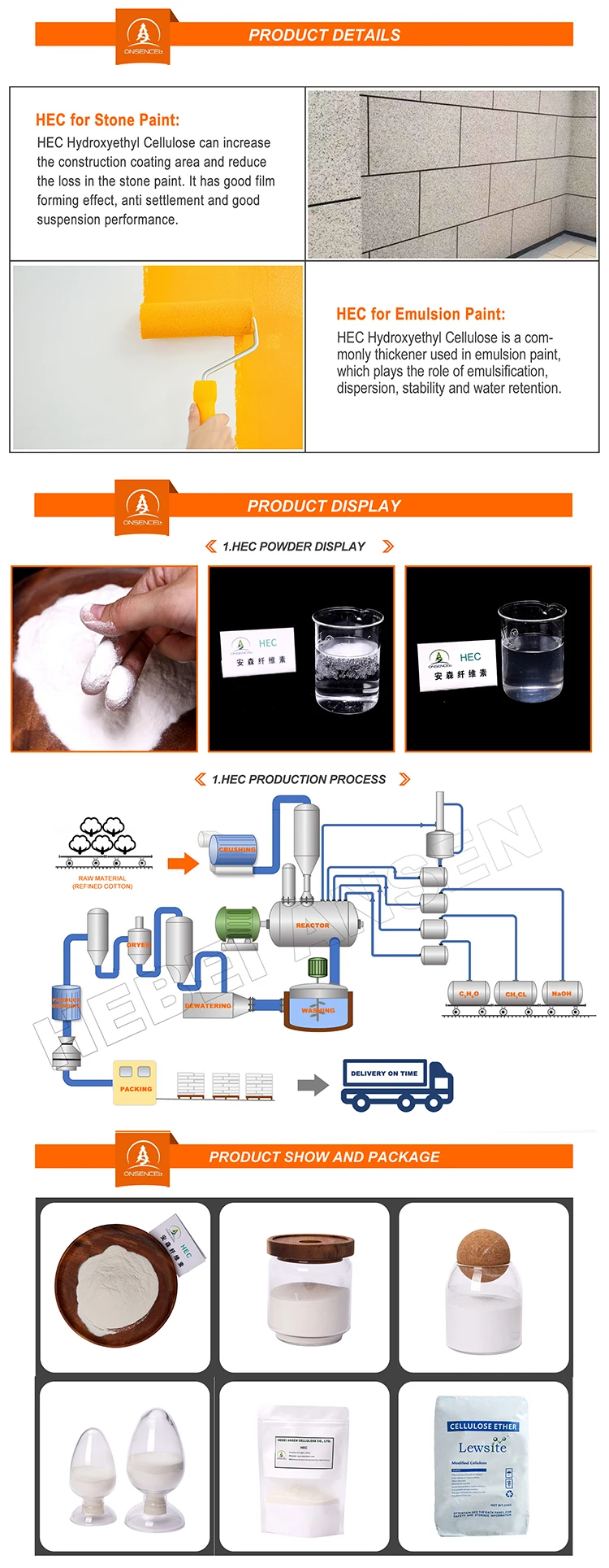 Hydroxyethyl Cellulose Hec Cellulose Ether Hec With Good Suspension ...