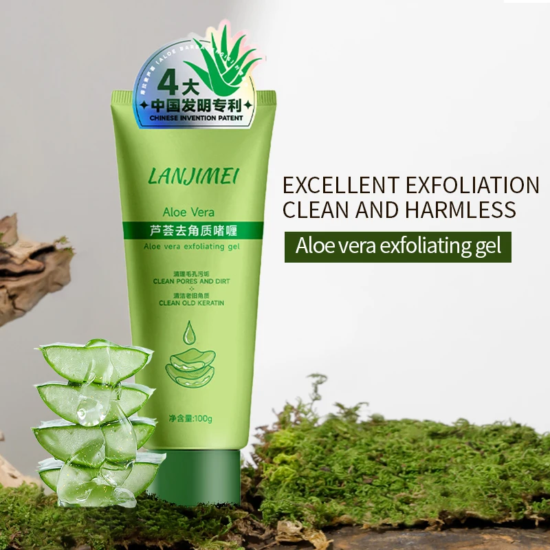 Skin Purifying Exfoliating Clear Pore Care Soothing Exfoliant Face Aloe  Vera Peeling Gel Natural Aloe Vera Exfoliating Gel