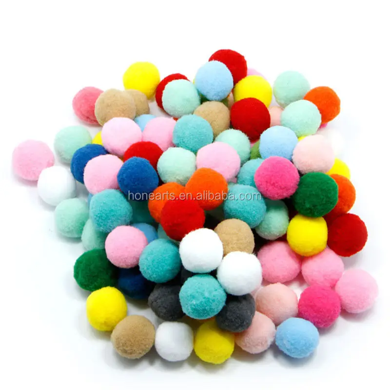 160Pc Pompoms for DIY material colorful pom pom balls yarn pom pom