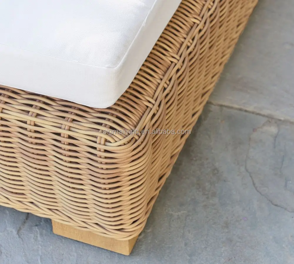 luxury rattan sofa lounge chairs outdoor furniture patio daybed garden sofa chair