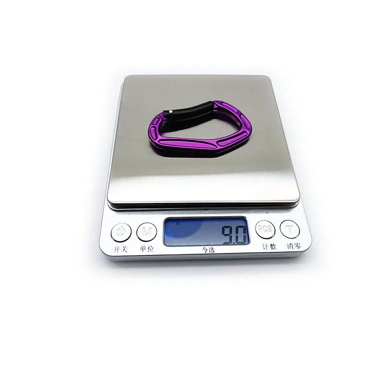 D-shaped Snap Keyring Outdoor Safety Aluminium Carabiner Camping Hook Keychain Spring Hook Mini Carabiner