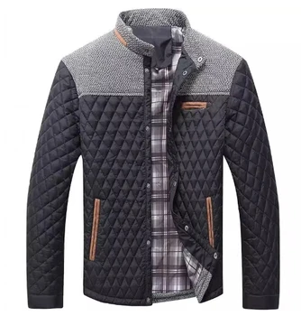 Custom Logo Men's Lightweight Puffer Jacket - Designer Windbreaker Winter Coat for Business Casual