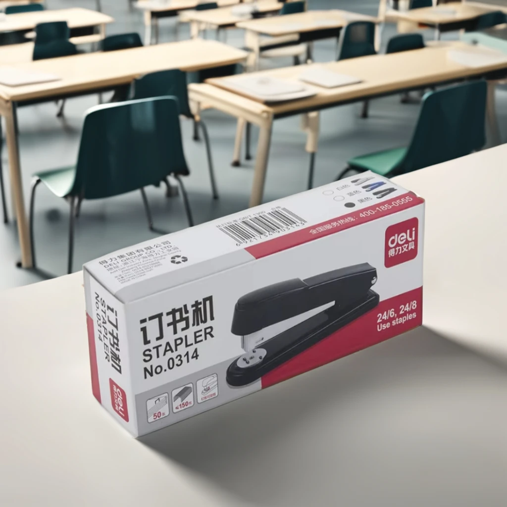 Ручной металлический Настольный степлер со скобами пластиковые канцелярские принадлежности для школы и офиса