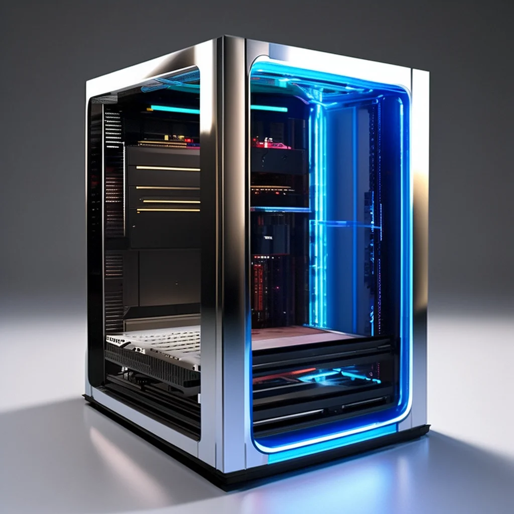 Factory Directly Oem Tempered 3 Side Glass Case Computer Pc