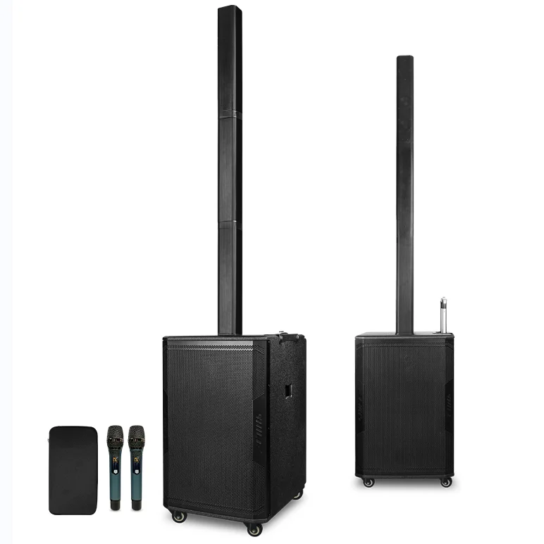Tower Powered Portable Column Array Pa System Column Speaker Subwoofer