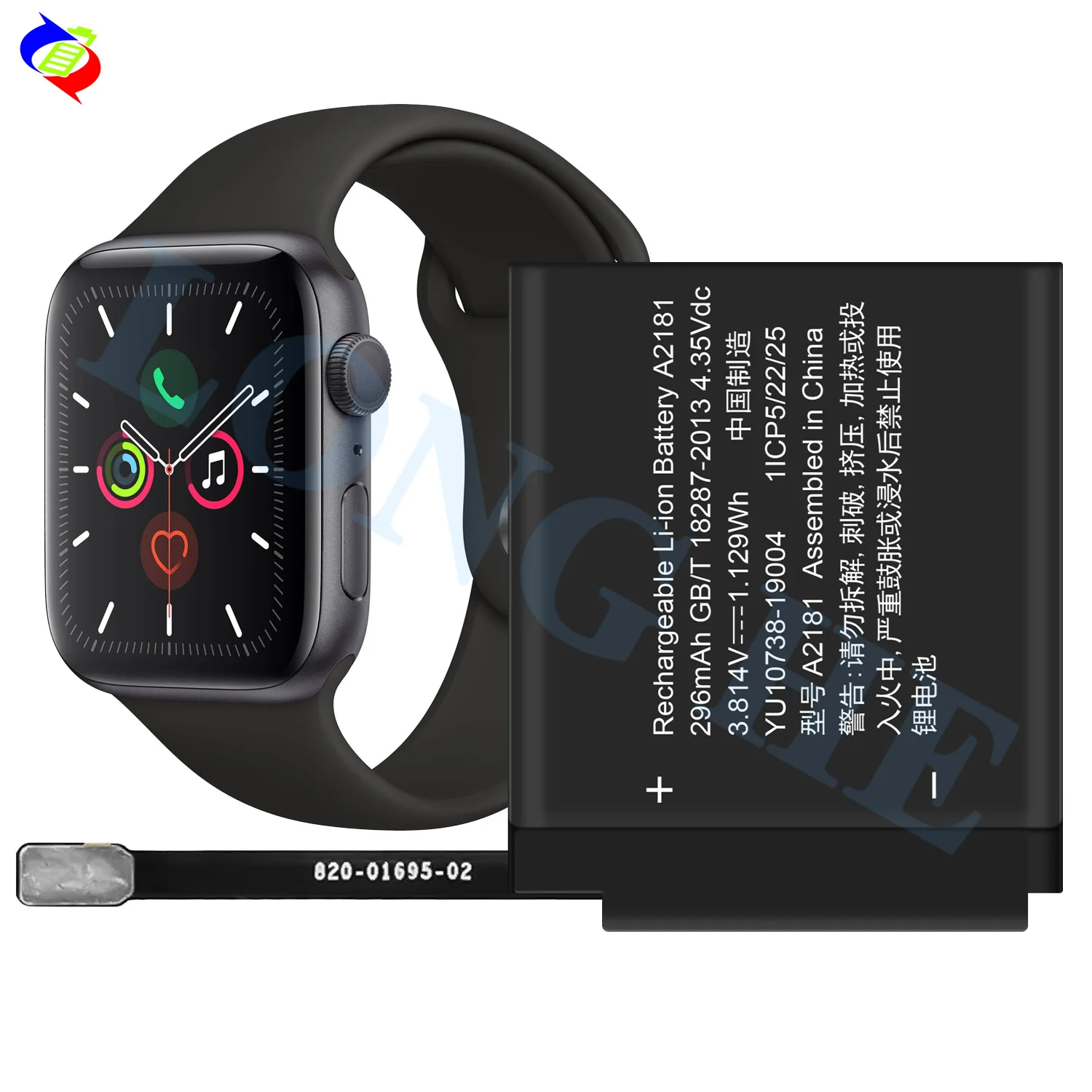 Smart Watch A2181 Battery Replacement for Apple Watch Series 5 