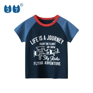 Wholesale T Shirts for Kids Children'S Clothing Printing Short Sleeve 100% Cotton Custom Printed Boys T Shirts