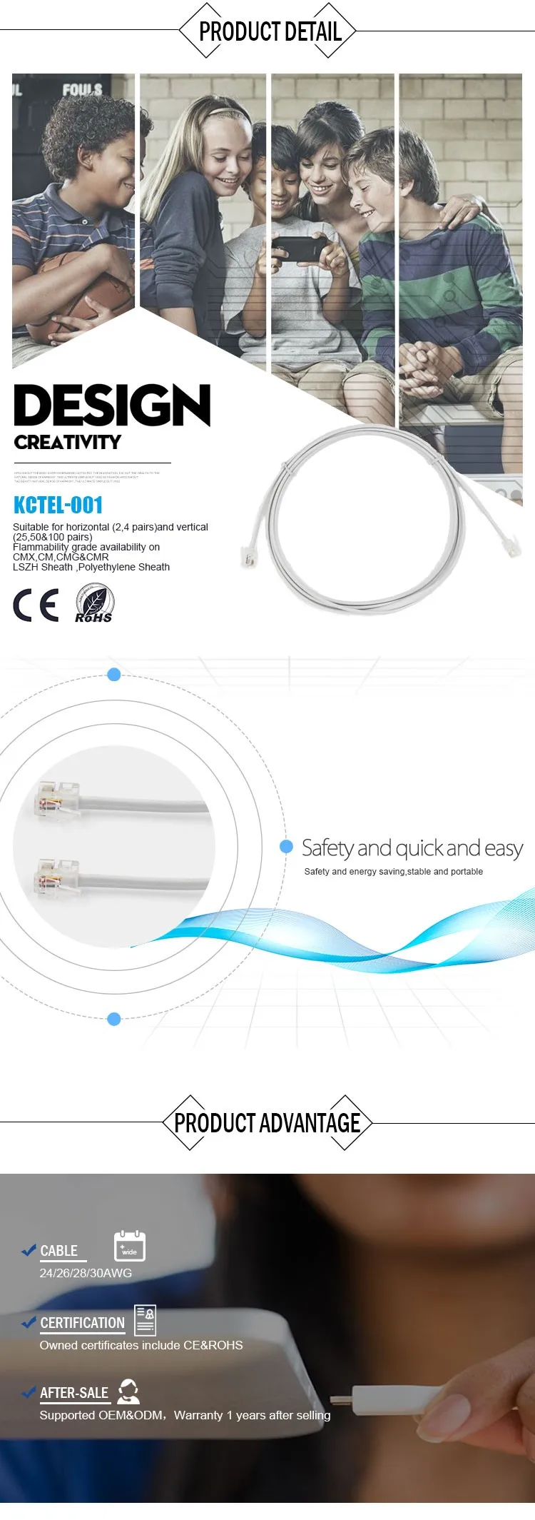 Land Line Cord Phone Cords for Landline in Home or Office 13