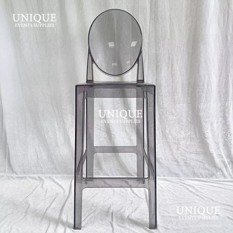 Свадебный садовый Прозрачный поликарбонатный пластиковый барный стул из поликарбоната кресло-призрак мебель для ресторана и столовой