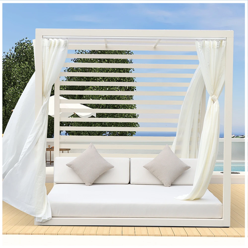 Outdoor Furniture Daybed Aluminum Outdoor Daybed Outdoor Double Daybed ...