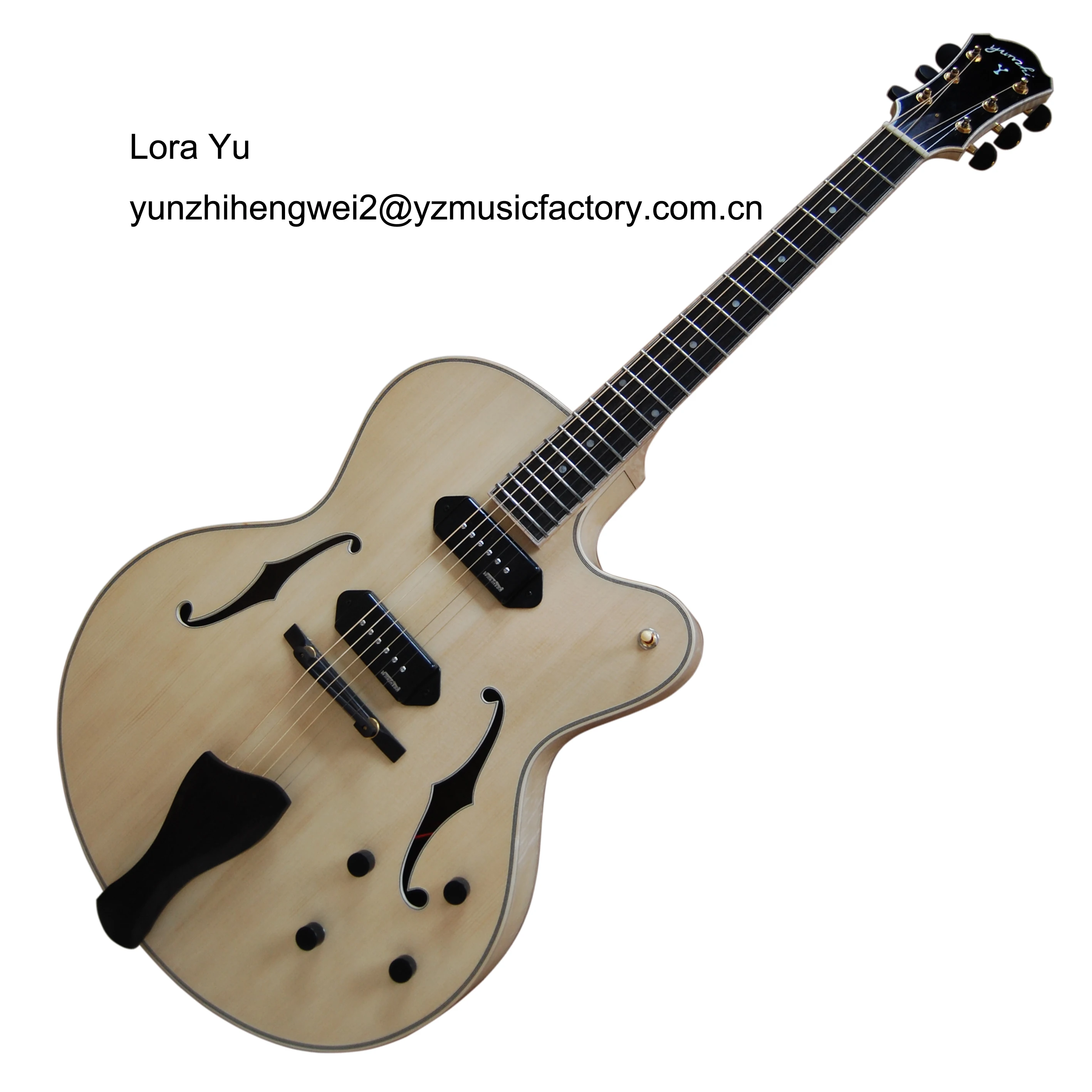 Yunzhi17インチ完全手作りアーチトップエレクトリックジャズギター中空ボディ Buy エレキギター 中空体ギター 手作りジャズギター Product On Alibaba Com