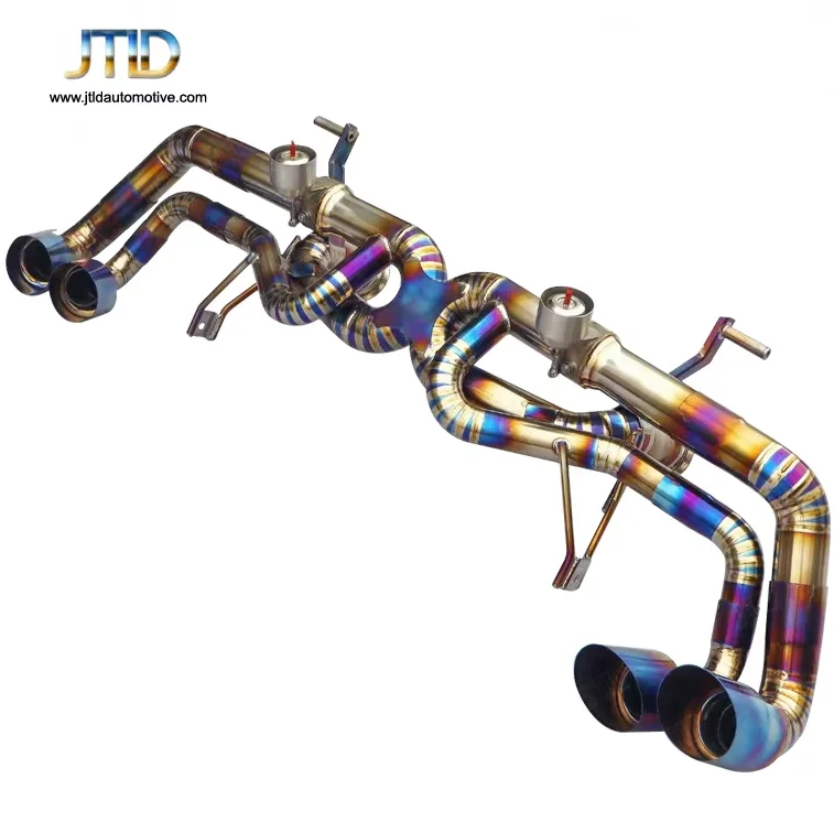 Lightweight Titanium Catback Exhaust System With Vehicle Fitment For Lamborghini Huracan LP610