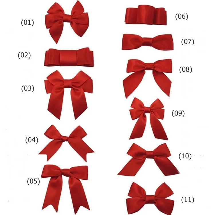 Adornos De Ropa Rojos De Buena Calidad,Apliques Con Lazo De Poliéster  Satinado,Lazo Para Accesorios Para El Cabello,Ropa,Venta De Fábrica - Buy  Arcos,Bowknots,Lazo De Cinta De Raso Product on 