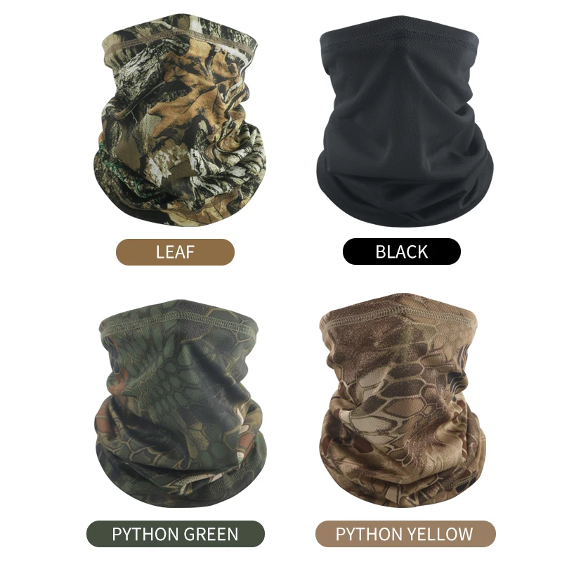 Camouflage Neck Gaiter Face Mask Scarf Men Women Sun Protection
