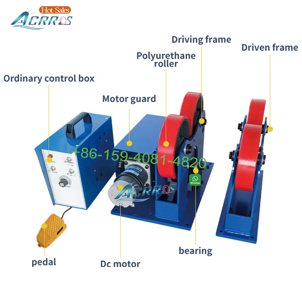 Rotating Mechanism Welding Rotator Tube Welding Turning Rolls