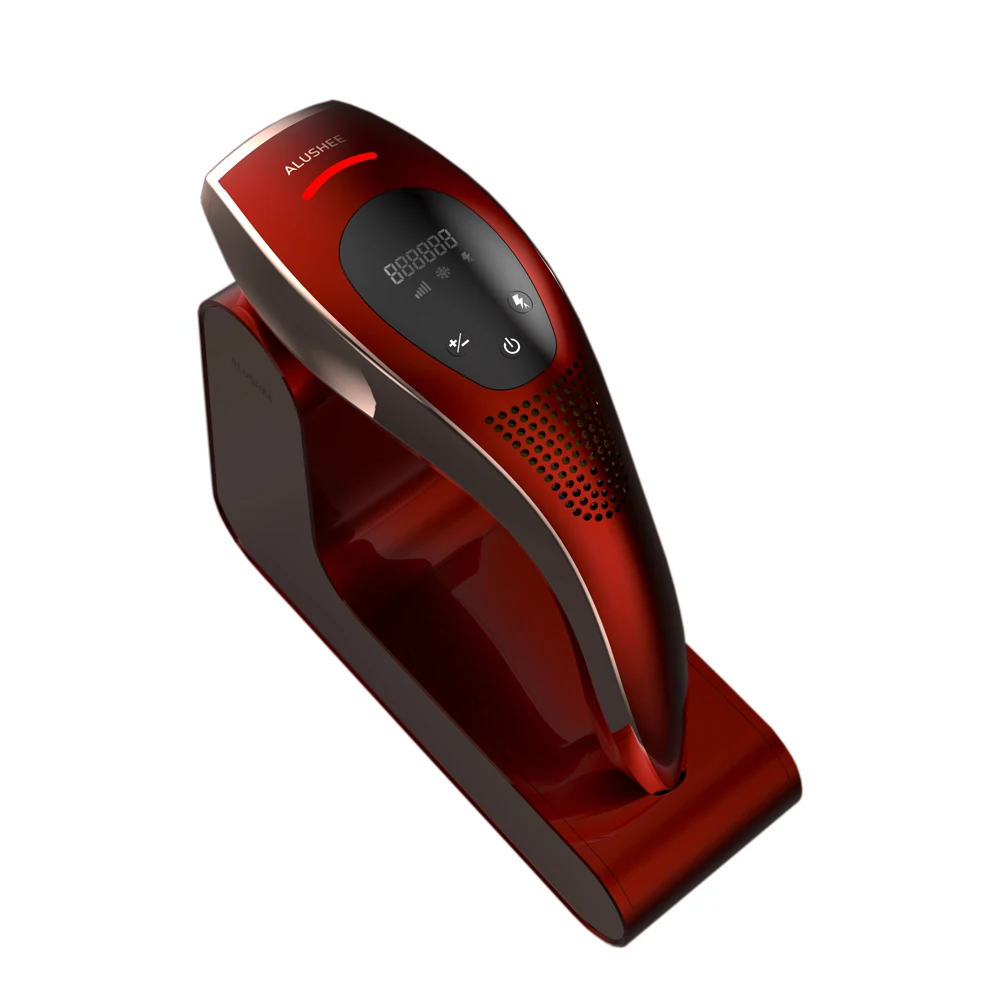 ALUSHEE Home Use Ice Cold Unlimited Flashes IPL Hair Removal Device for Women and Man