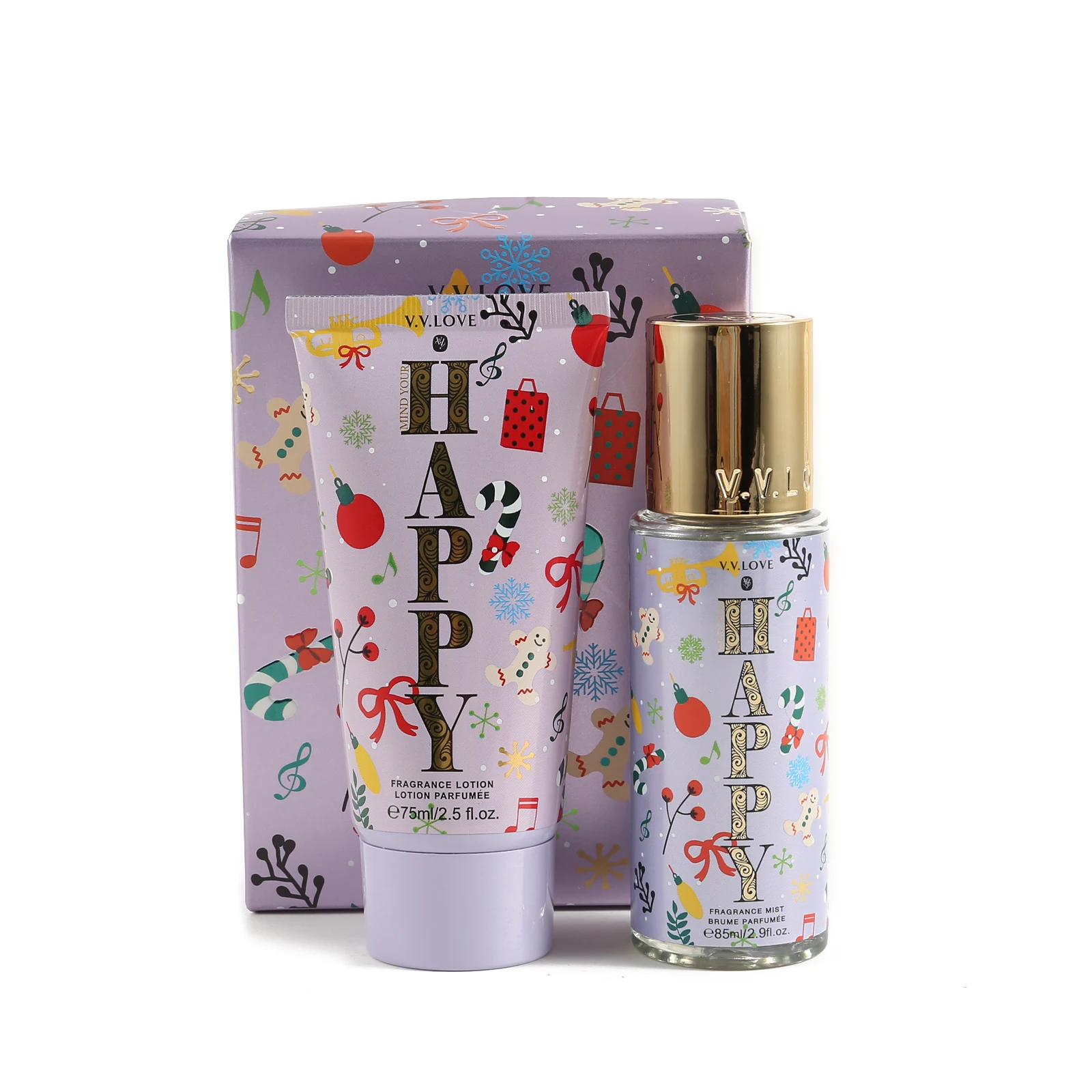 เซตคู่น้ำหอม+โลชั่น vv love Night Lure 35ml