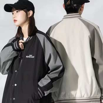 Spring 2024 New Embroidered Baseball Jacket Couple National Fashion Brand Autumn Casual Jacket