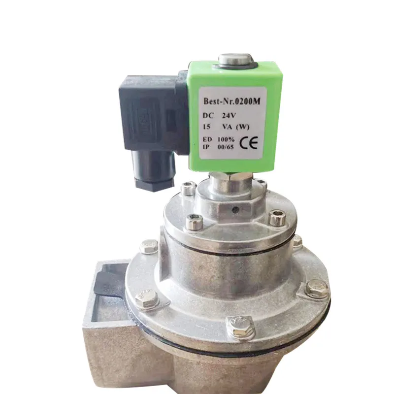DMF Electromagnetic Diaphragm Air Pushing Pulse Valve Bag Filter Dust Collector with factory price