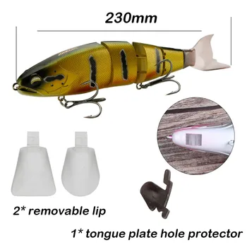 Cheery Hot Sale 10 Colors Swimming Bait 4 Sections Jointed Fishing Lure 23cm 100g High Quality Segmented Swimbait Minnow Hard Lu – Soft Lure – view 4
