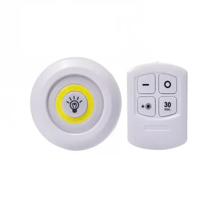 LED Wireless Remote Control Dimmable Wardrobe Night Lamp battery power Cob Under Cabinet Light for Home Closet Kitchen room