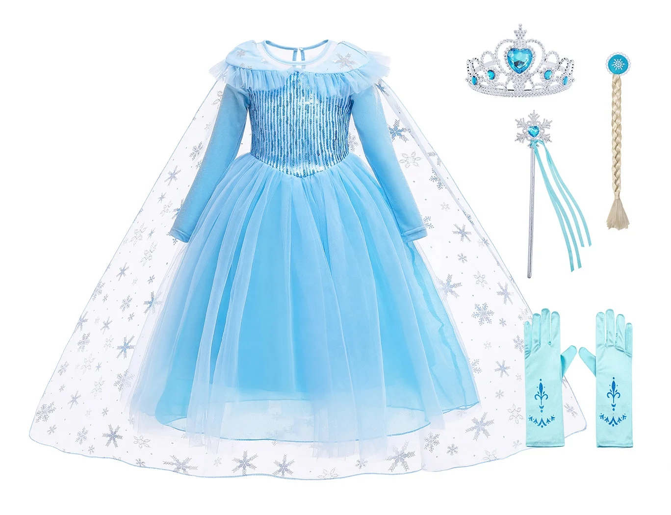 Elsa Princess Dress 2023 - Pretty Party Maxi Long Casual
