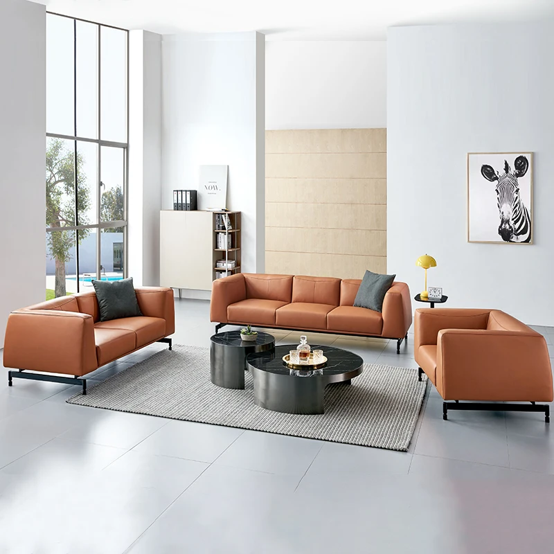 leather sofa set for office