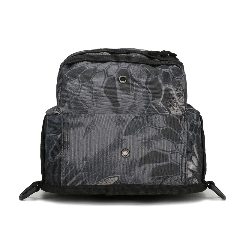 2025 Black Trending Molle Assault Anti-Theft Zipper Closure Tactical Sling Backpack with One Strap for Men Outdoor