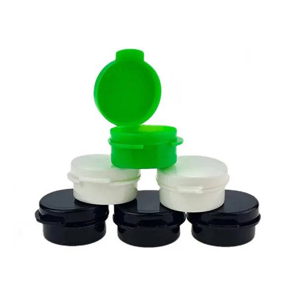 Factory Direct 1ml Clear Sample Jar 1g Polypropylene Flip Top Plastic Jar for Concentrate Cosmetics Container