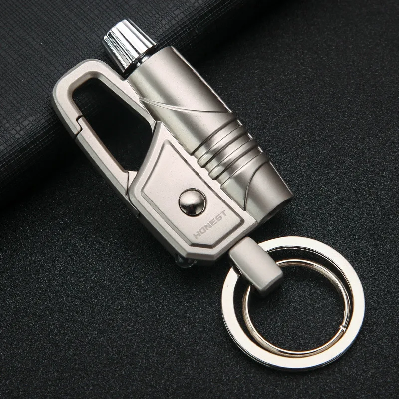 Honest metal lighter car keychain