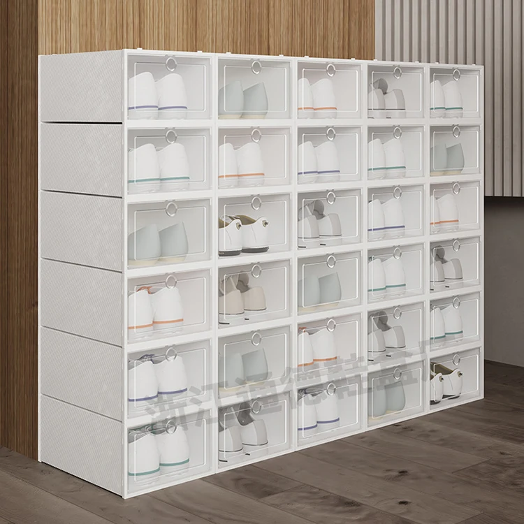 Wholesale Luxury Foldable Sneaker Boxes Large Capacity Creative Shoe Storage with Personalized Design