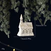 Ornement de Noël Maison, Or Blanc (1 pièce)