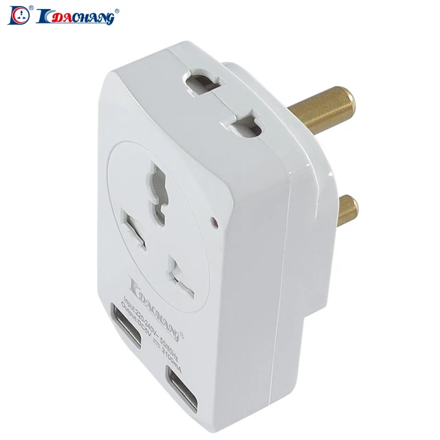 Universal Adapter 3 Pin Plug - Reliable Multi-Standard Socket