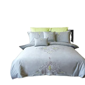 Duvet Cover Set Luxury Embroidery Design Duvet Cover and Pillow case 200TC 300TC Bedding Set