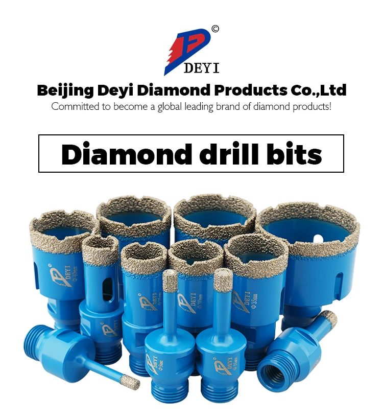 product high quality vacuum brazed diamond hole saw porcelain tile ceramic marble diamond core drilling bits-14