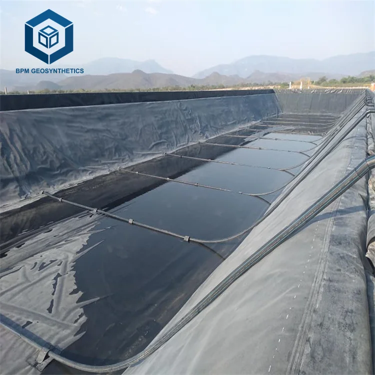 BPM GEOSYNTHETICS High Quality HDPE Geomembrane Black High Density Polyethylene Pond Liner Waterproof Membrane