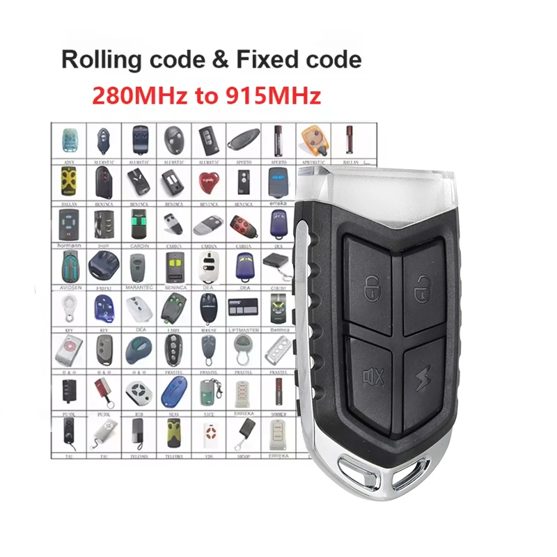 4 Buttons Multi Frequency Garage Door Opener Remote Control