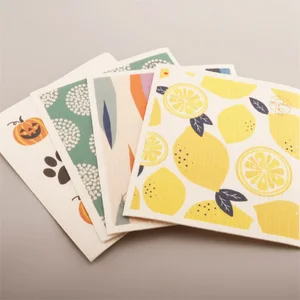 Compostable Sponge Eco Friendly Sponge Cute Cartoon Compressed Biodegradable Cellulose Compressed Sponge with Picture