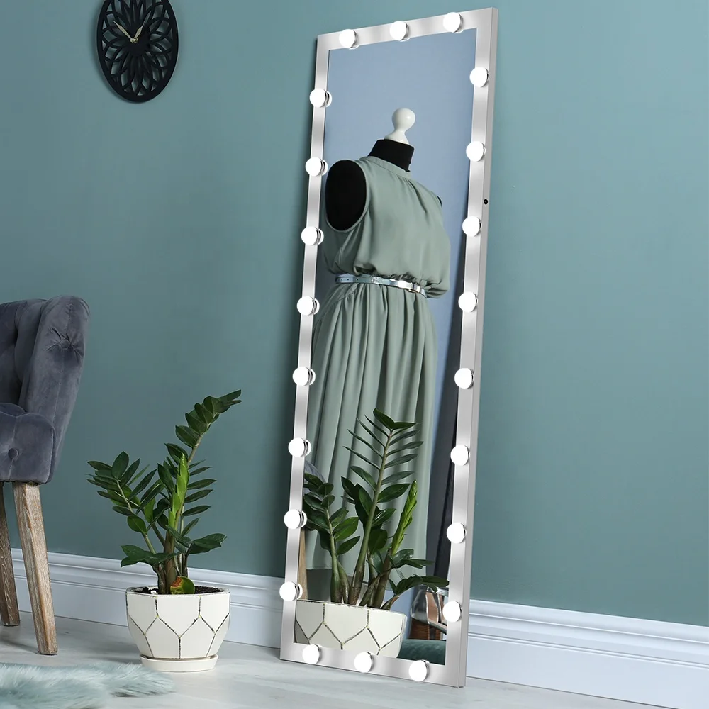 BEAUTME Led Full Length Large Size Vanity hollywood Dressing Standing Full Length Light Body Mirror with Lights