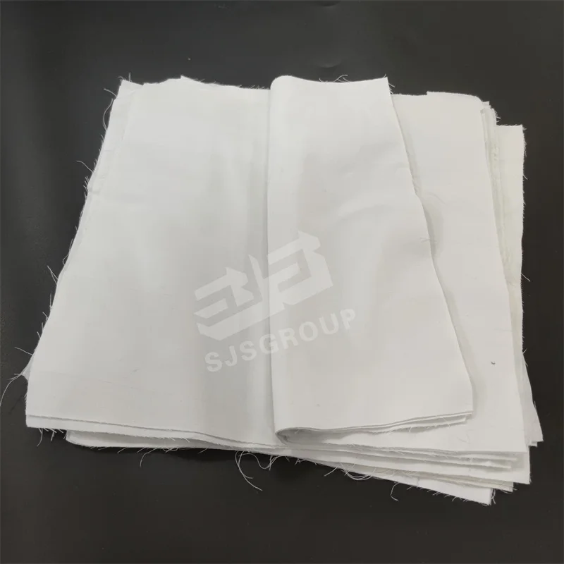 White Rectangular Rags SJSBS03 Cut Recycled White Sheeting Rags - 100% Cotton