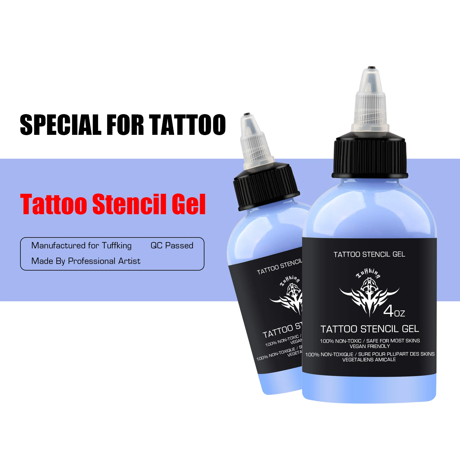Tuffking 4oz Tattoo Stencil Stuff Tattoo Transfer Solution Gel Tattoo
