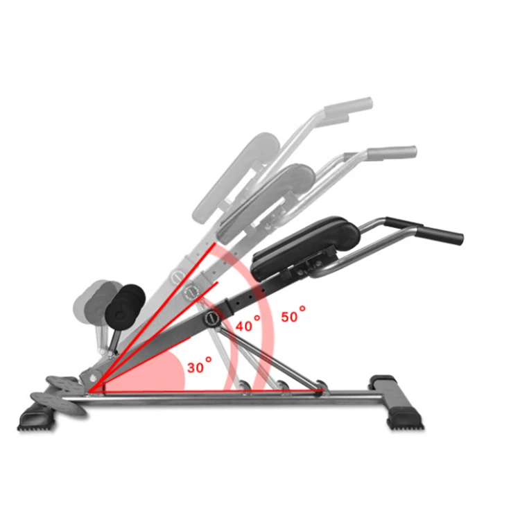 Гимнастическое оборудование для фитнеса, регулируемое римское кресло Hyper Extension, Брюшная скамья, сидячая скамья