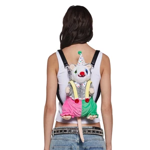 Hot Sale Fashion Mouse Cute Plush Backpack Doll Shape Punk Style Mouse Bag