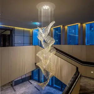 ECOJAS Large Customized Decoration Project Lighting for Hotel Lobby Shopping Mall Club Chandelier