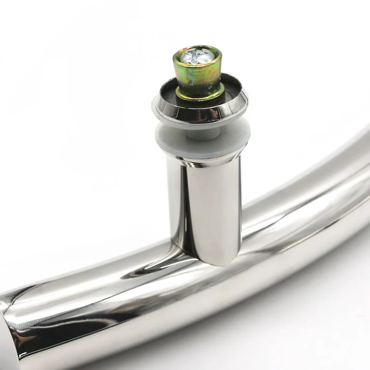 Ready Stock Stainless Steel 201 S Type Glass Door Handles Round Tube Door Pull
