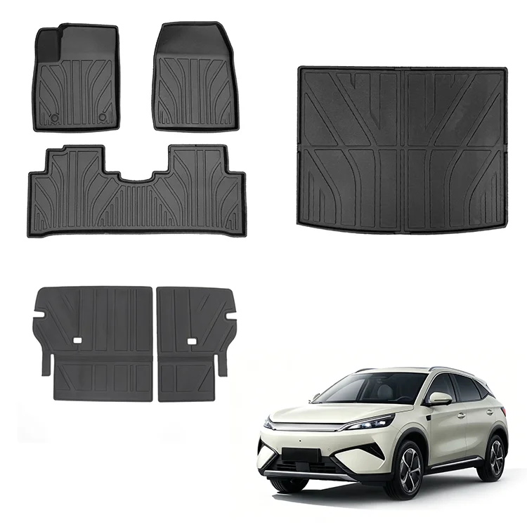 Keset Mobil Maremlyn untuk BYD Atto 3 2025: Keset Lantai, Keset Sandaran Kursi Belakang, Pelapis Bagasi, serta Pelapis Interior Mobil EV yang Dibuat Khusus