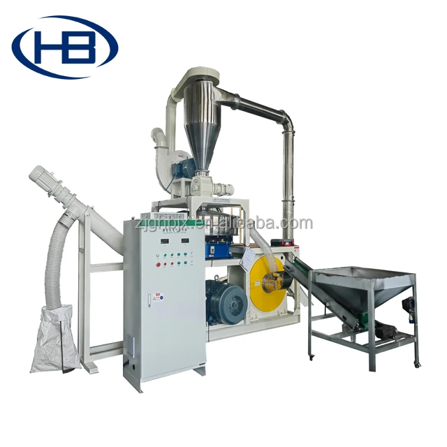 Precision Uniform Plastic Powder Production Use Turbo Type Plastic Pulverizer Grinder Machine