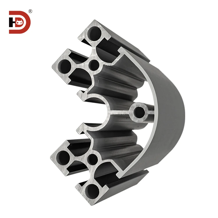 product 8840r black industrial extruded aluminum profile corner equipment frame aluminum alloy 80 arc aluminum-5