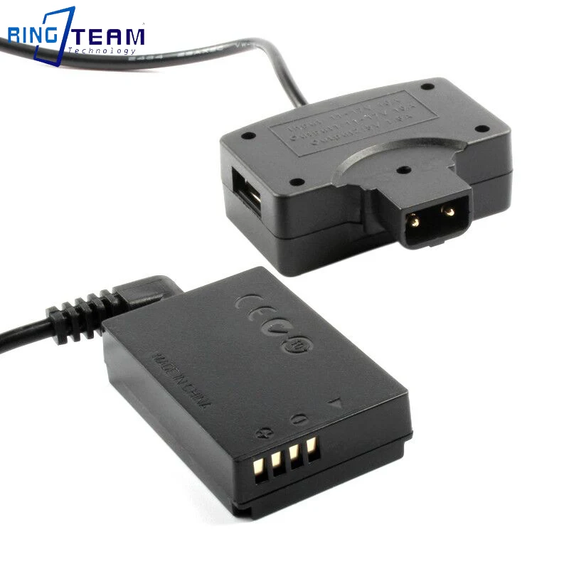 D-Tap to USB Adapter Connector 5V to LP-E12 Dummy Battery DR-E12 DC Coupler for Canon Digital Cameras EOS M M2 M10 M50 M100 factory